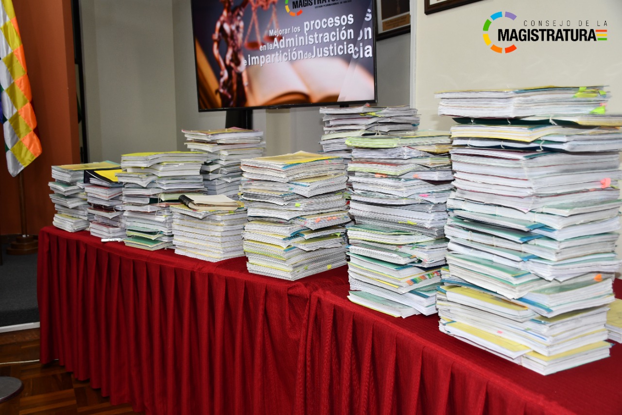 Consejo de la Magistratura recupera 186 expedientes extraviados