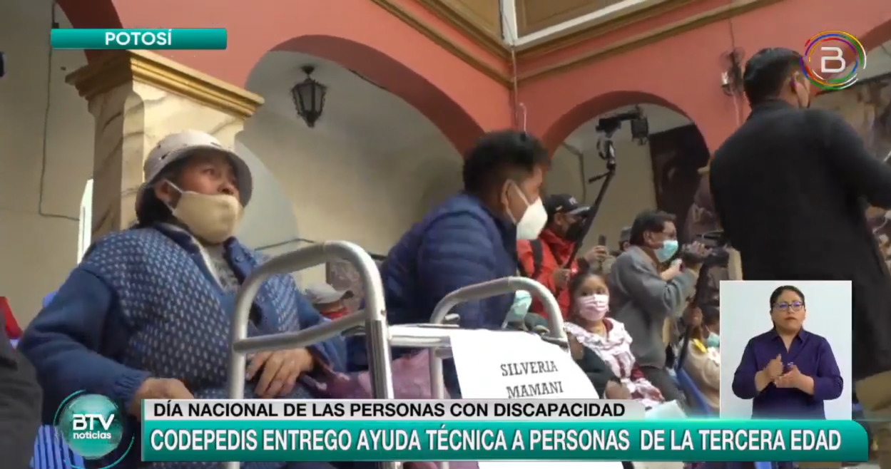 Potosí: Codepedis entrega ayuda técnica a personas con discapacidad y adultos mayores