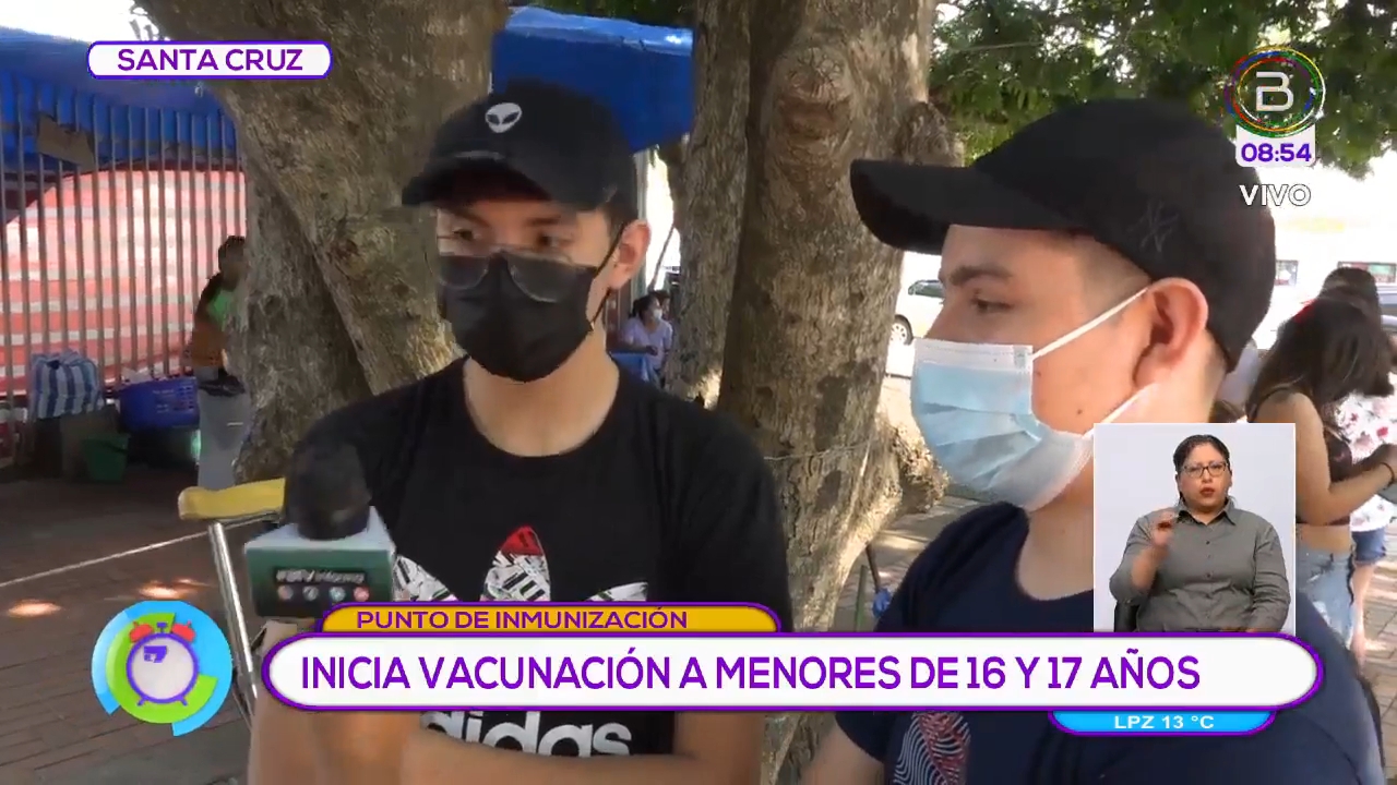 Santa Cruz inicia vacunación contra el COVID-19 a adolescentes de 16 y 17 años