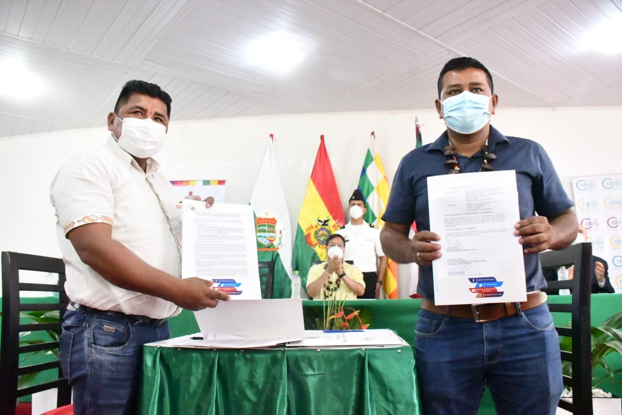 Gobierno firma convenios con la Alcaldía de Cobija y entrega equipamiento médico equivalente a Bs 35 millones