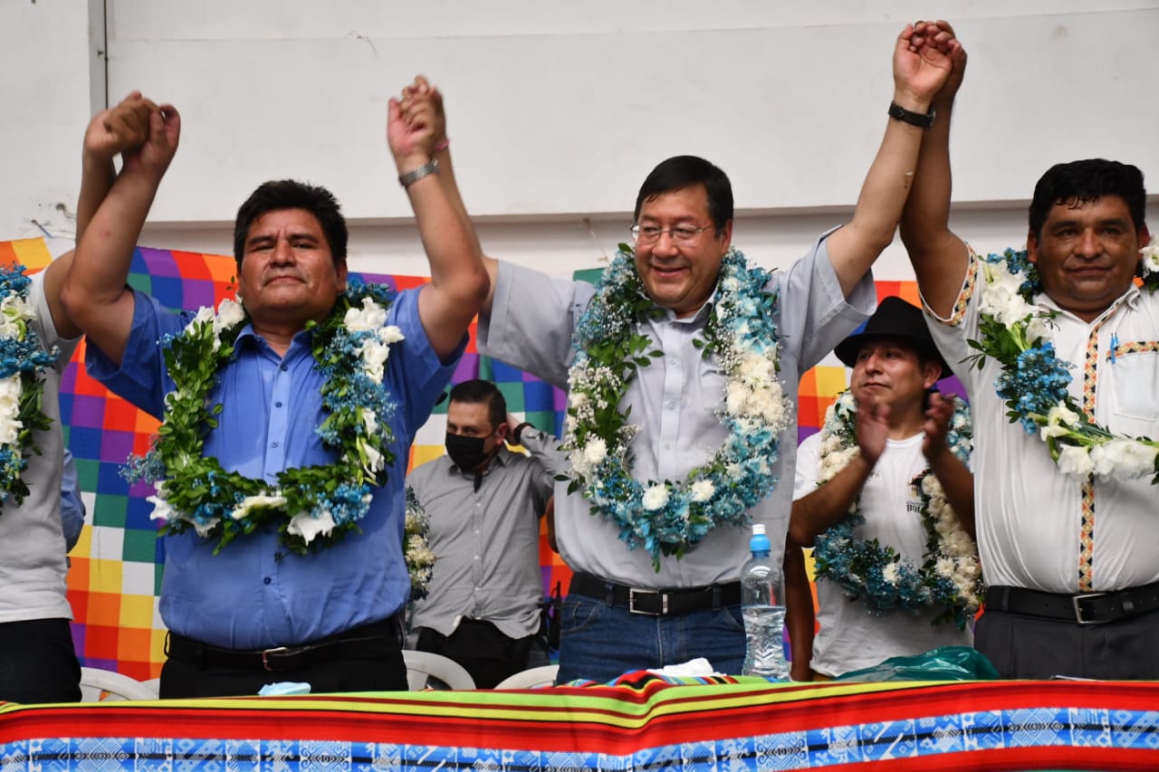 Presidente Arce pide a las organizaciones sociales unidad y permanente movilización ante la arremetida de la derecha