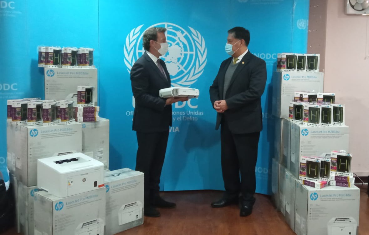 UNODC dona equipamiento al Ministerio Público para fortalecer investigación de delitos en narcotráfico y asuntos internacionales