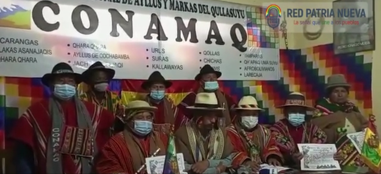 Conamaq agradece al Gobierno nacional por el proceso de vacunación en Bolivia
