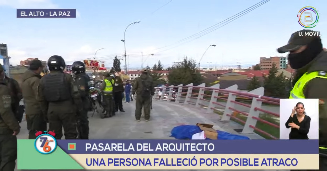 El Alto: Policía investiga la muerte de un joven posible víctima de un atraco