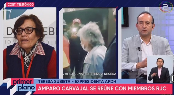 Fundadora de la APDHB afirma que apoyo de Amparo Carvajal a la RJC es contradictorio a los principios de la defensa de los derechos fundamentales