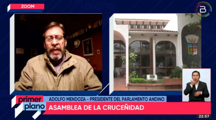 Parlamento Andino alerta que cívicos cruceños buscan exacerbar el regionalismo para afectar la unidad nacional