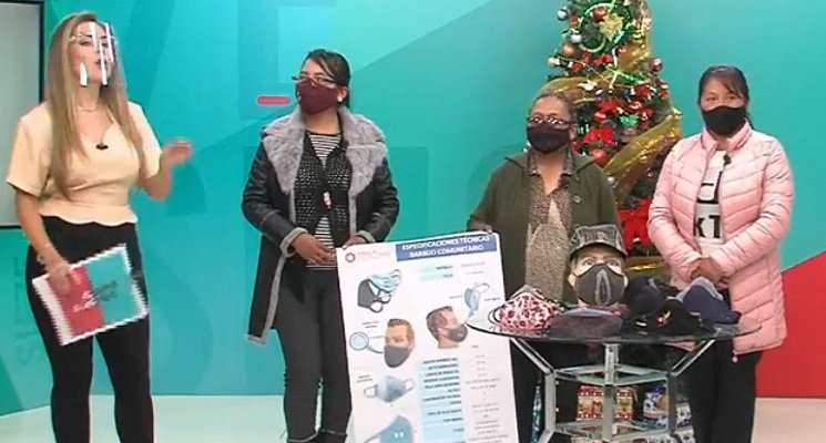 Barbijos fabricados por emprendedoras alteñas tendrán el sello 'Hecho en Bolivia'