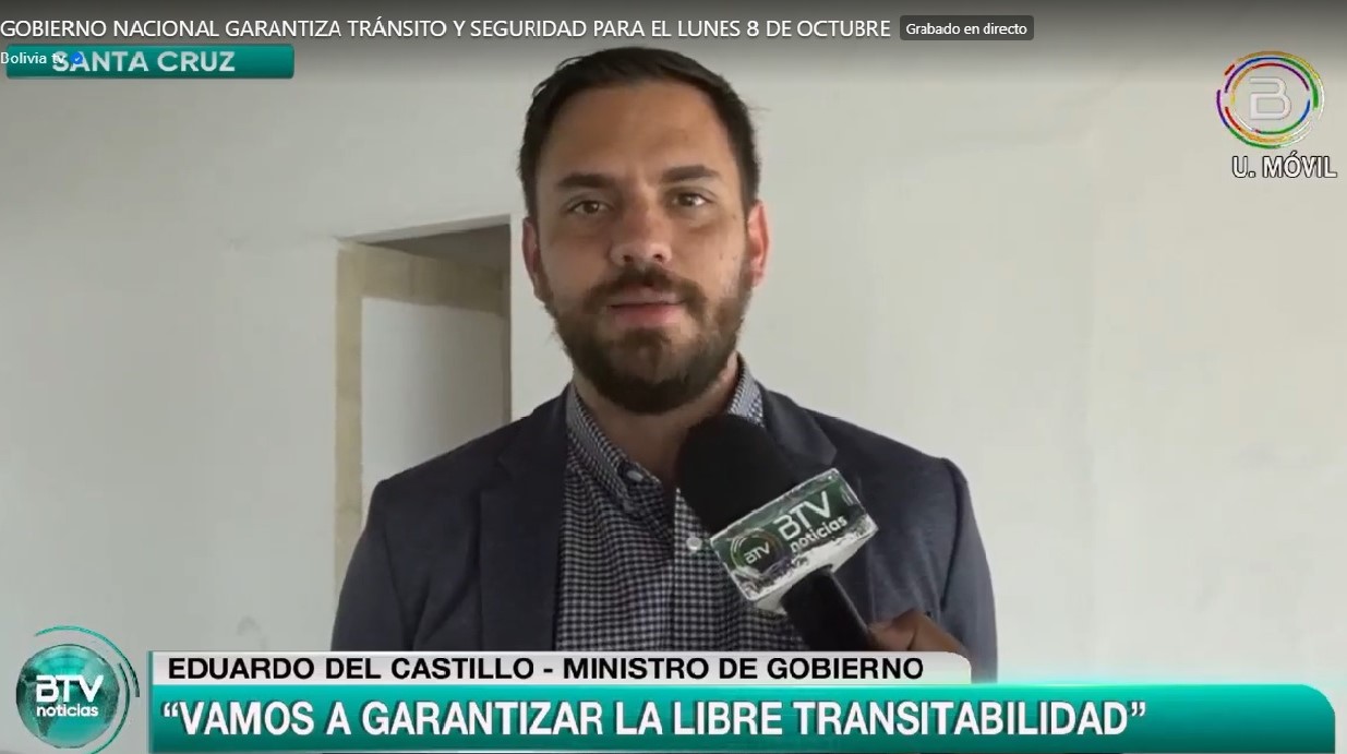 Gobierno y la Policía Boliviana garantizarán libre transitabilidad en jornada de paro