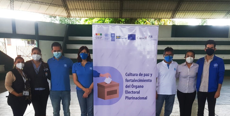 El TED Santa Cruz y candidatos de Colpa Bélgica acuerdan jornada pacífica y segura para repetir votación