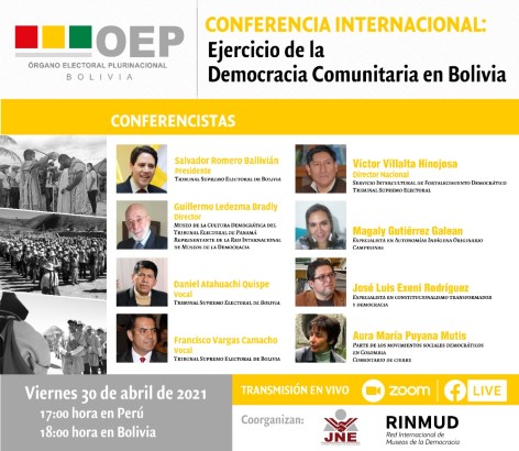 Expertos analizarán en conferencia internacional los logros y avances de la democracia intercultural