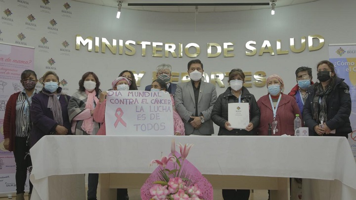 Gobierno destina más de Bs 102 millones para la lucha contra el cáncer