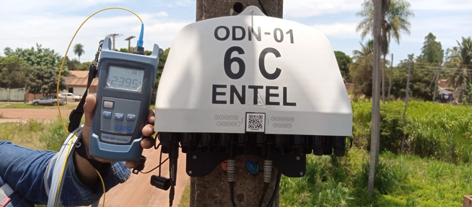 Santa Cruz: Entel activa servicio de Fibra Óptica Al Hogar en zona fronteriza de San Matías