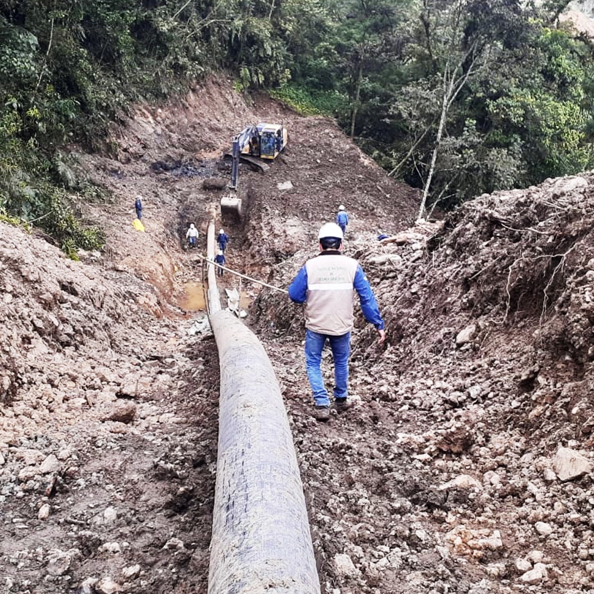 Intensas lluvias en El Sillar causan fisura al Gasoductos Carrasco - Cochabamba