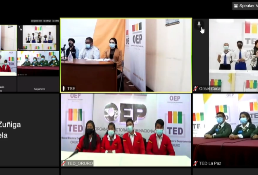 Colegio Simón Bolívar de Pando es finalista de la Olimpiada de la Democracia Intercultural 2021