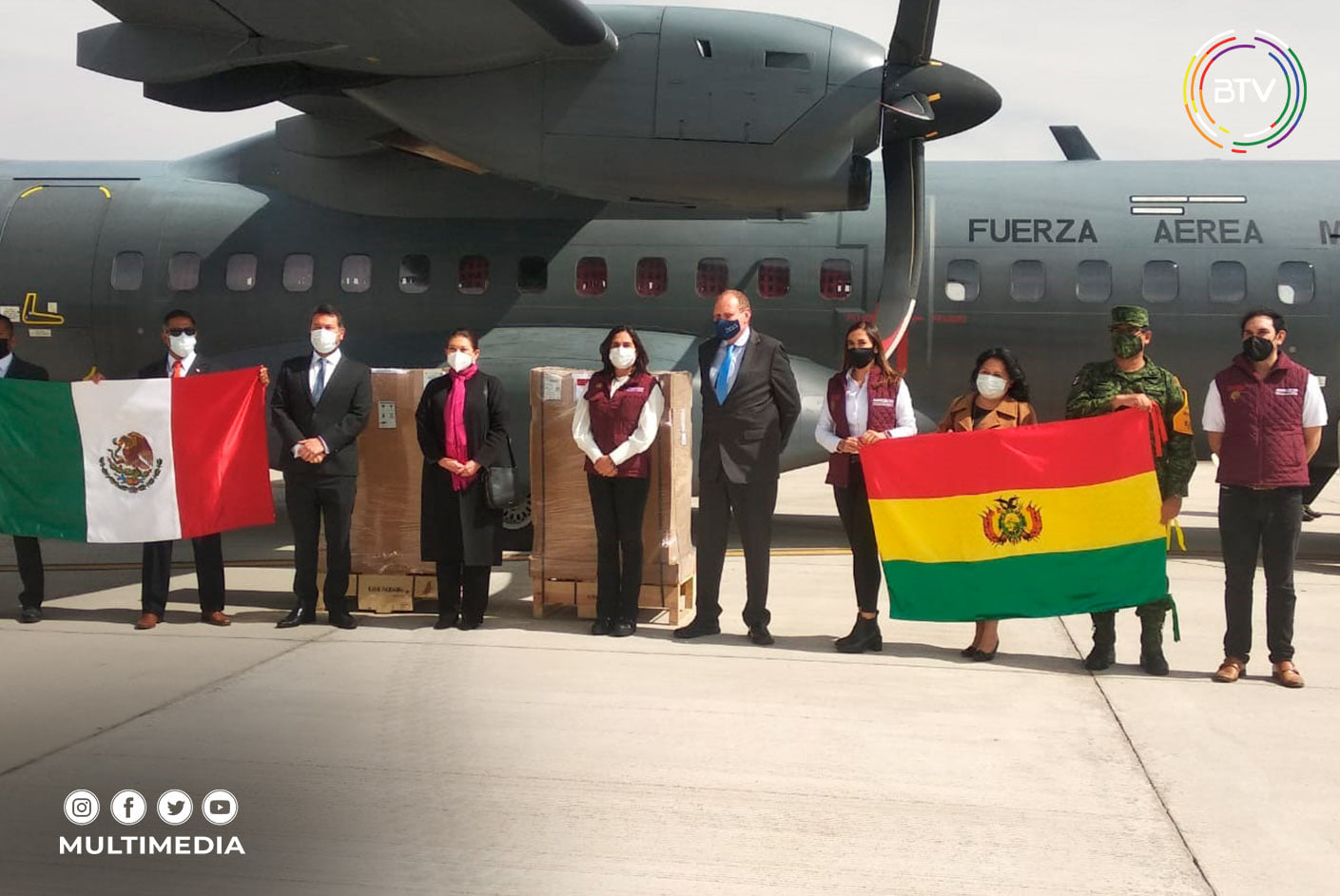 México dona dos ventiladores médicos de respiración mecánica a Bolivia para la lucha contra el COVID-19