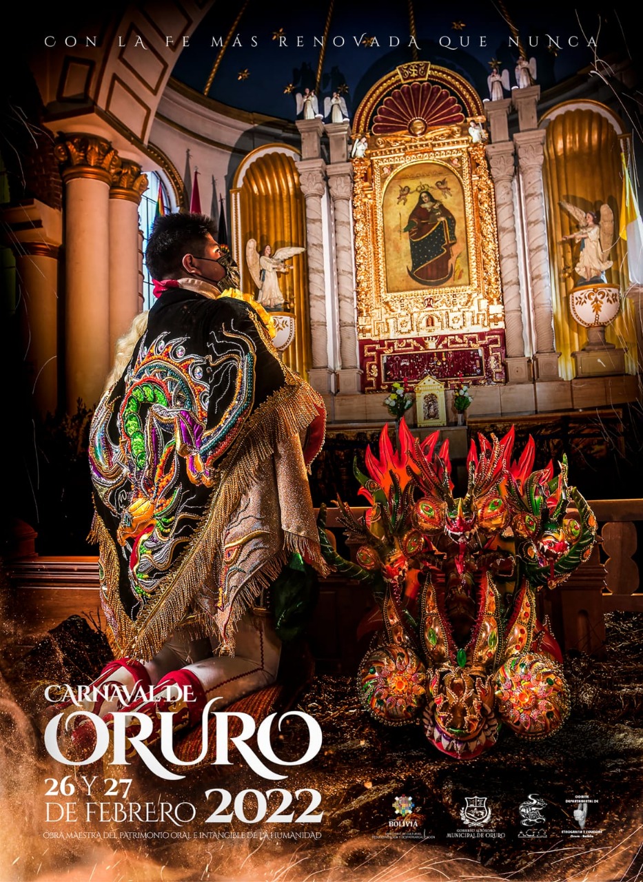 Folkloristas presentan afiche y spot del Carnaval de Oruro 2022