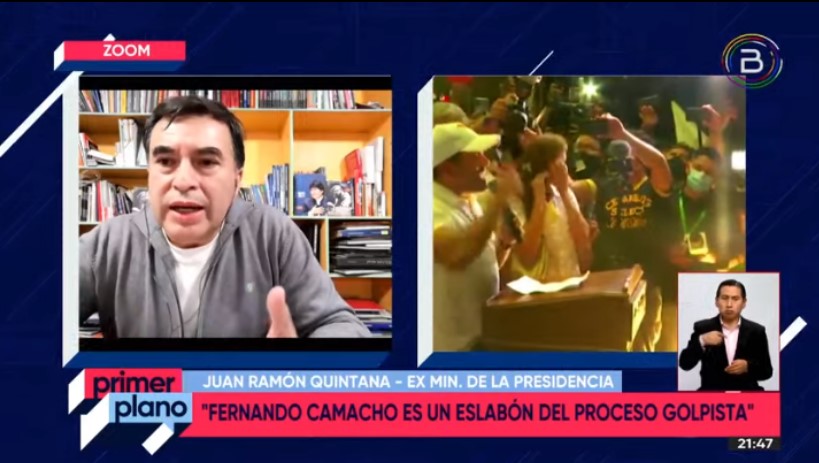 Quintana: Comisión legislativa de Mesa y Camacho busca dinero y asesoramiento en EEUU