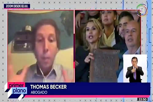 Abogado de EEUU exhorta a sectores sociales a presionar para que avancen los juicios contra Jeanine Áñez