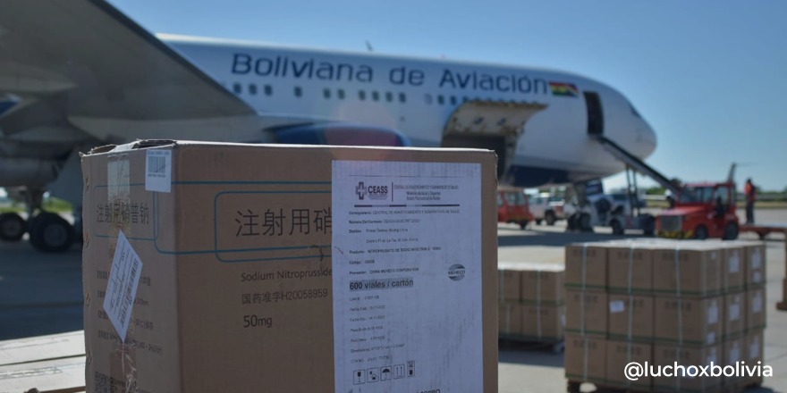 Bolivia y China confirman que el martes llega al país nuevo lote de vacunas anticovid