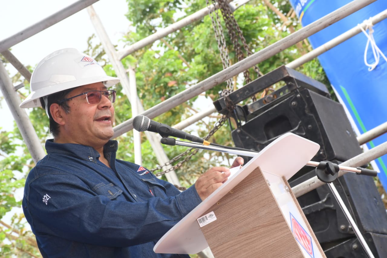 Presidente inaugura obras para suministrar gas al Parque Industrial Latinoamericano en Warnes (adelanto)