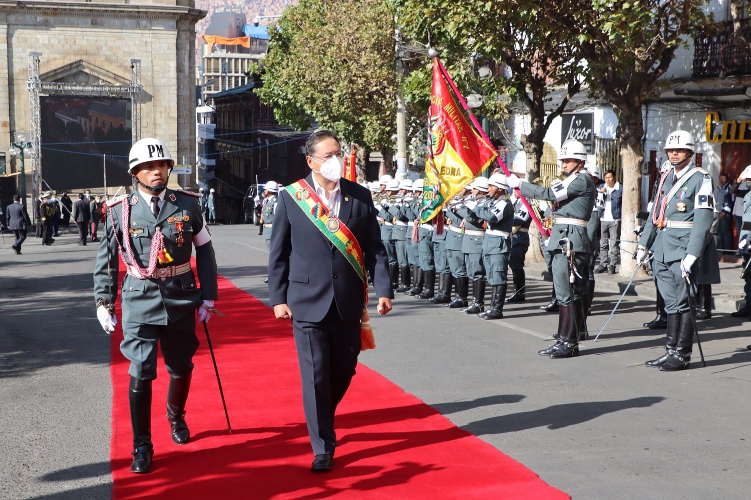 Presidente participa en la ceremonia ancestral de agradecimiento a la Pachamama, en el inicio del tercer año de su gestión. Fuente: Comunicación Presidencial 