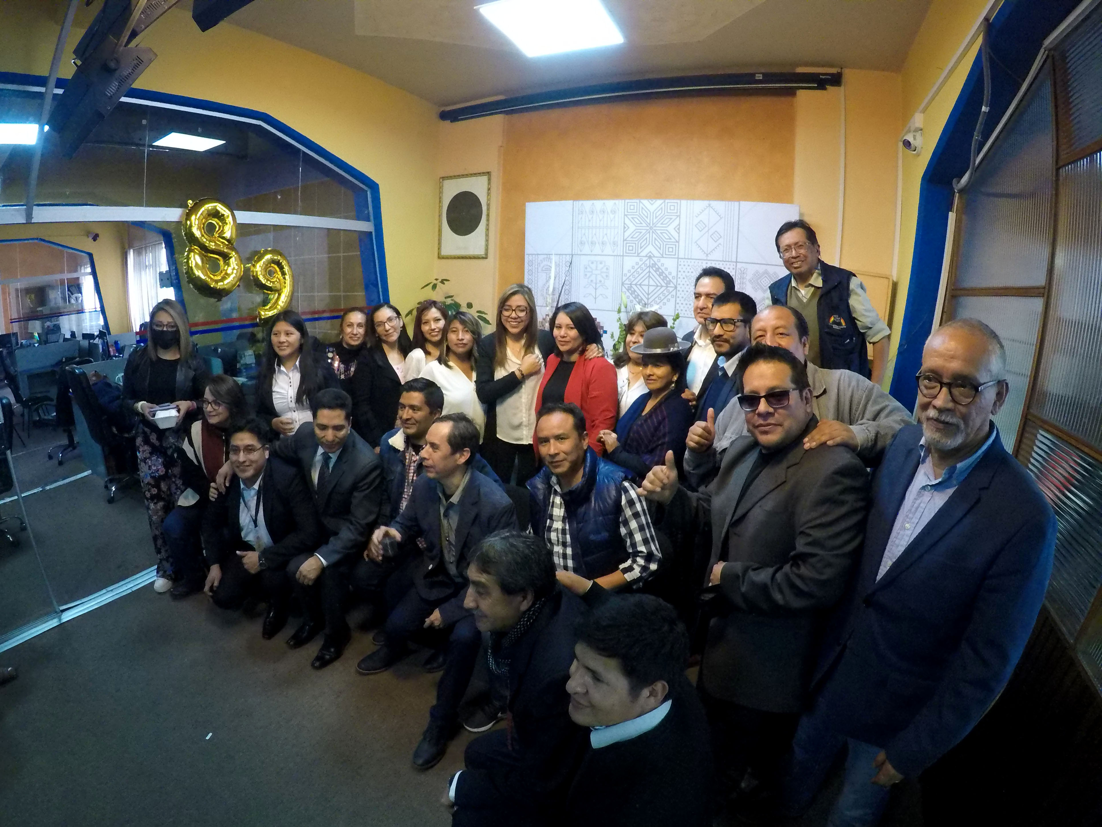 La viceministra de Comunicación, Gabriela Alcón, participa del 89 aniversario de la Radio Illimani - Red Patria Nueva