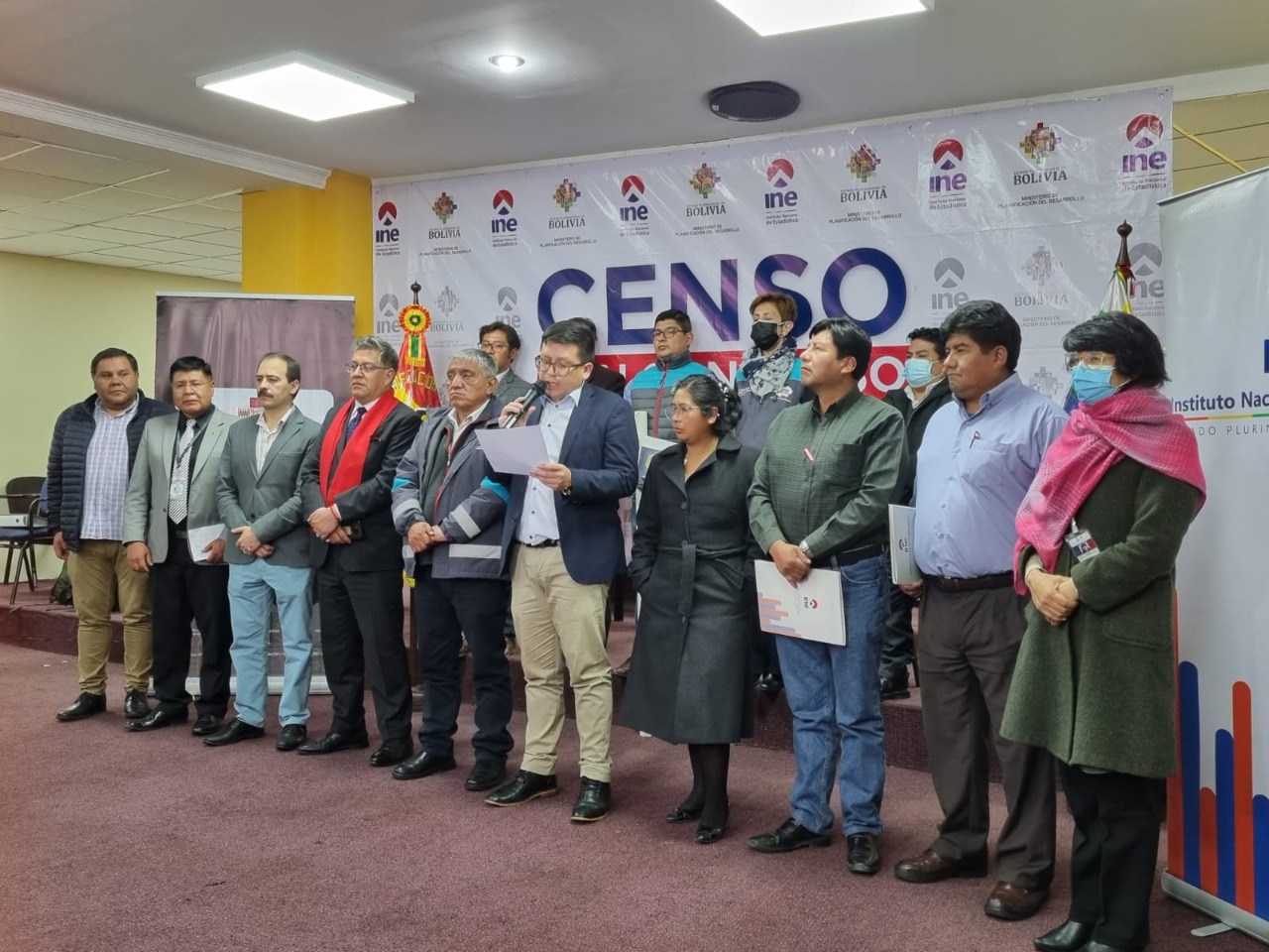 Conclusión de la mesa técnica de Socialización del Censo de Población y Vivienda con autoridades departamentales municipales y de universidades de LaPaz