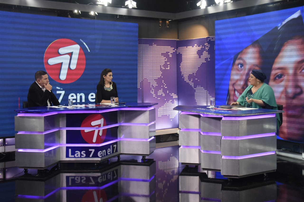La Ministra Maria Nela Prada es entrevistada en el programa las 7 del 7