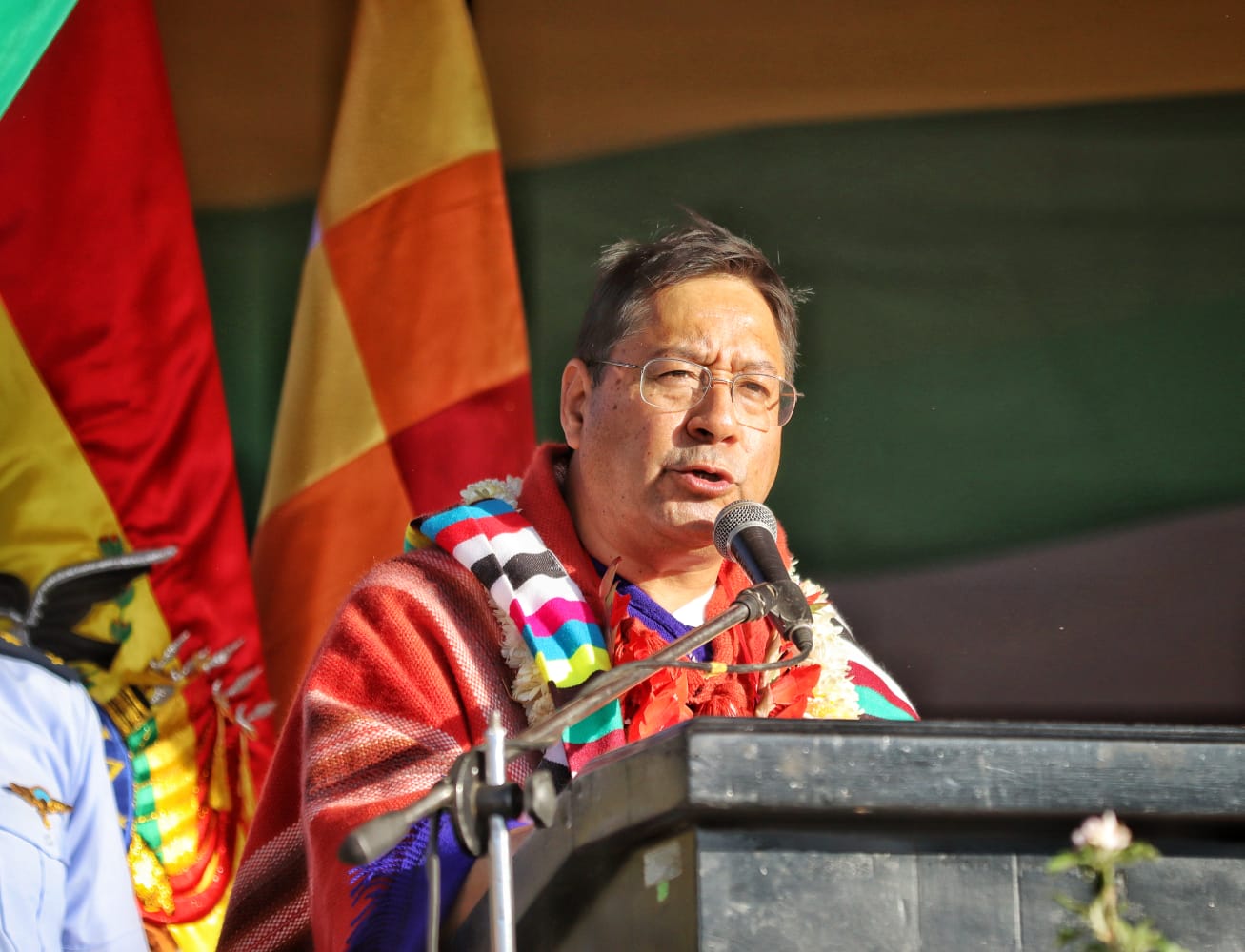 Presidente Luis Arce participa en el acto por el Día de la Revolución Agraria, Productiva y Comunitaria, en Ucureña, Cochabamba.