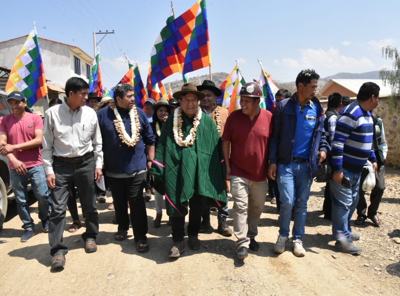 David Choquehuanca Céspedes, Vicepresidente del Estado Plurinacional de Bolivia, participa del Taller de Formación de Líderes de Producción, en el municipio de Mizque, Cochabamba