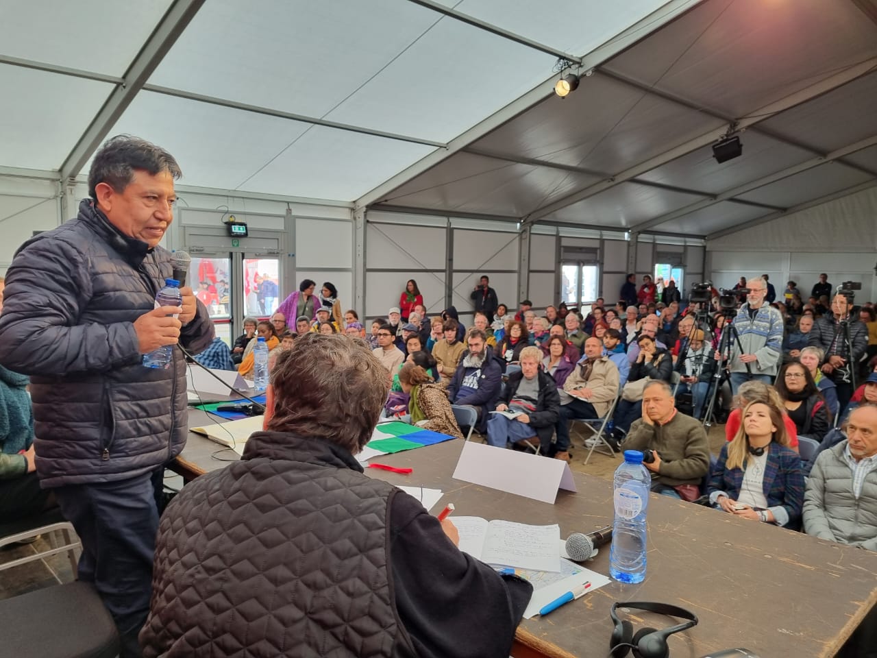 El Vicepresidente del Estado Plurinacional de Bolivia, David Choquehuanca Céspedes, participó este domingo, del festival político 