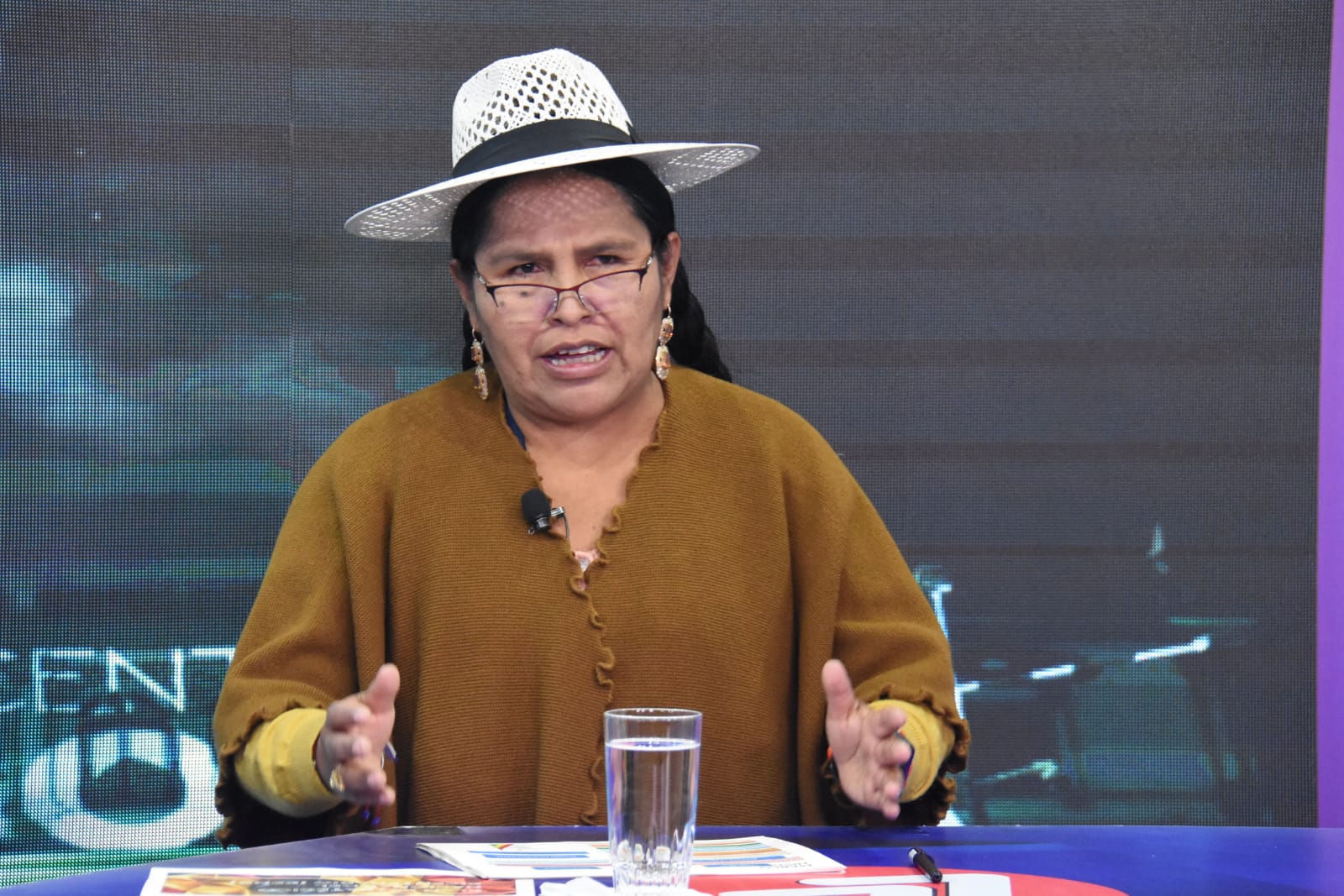 Sabina Orellana, ministra de Culturas, en el programa 