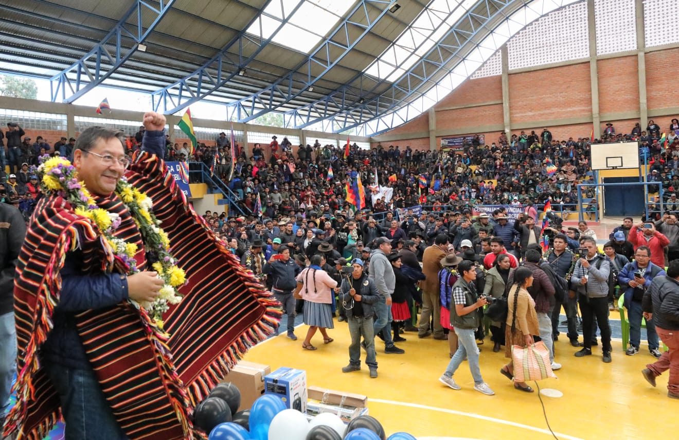 Presidente participa en la inauguración del Congreso Ordinario de la Federación Única de Trabajadores de Pueblos Originarios de Chuquisaca - FUTPOCH