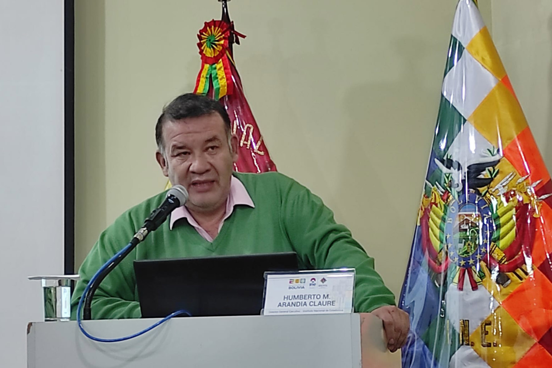 Director general del Instituto Nacional de Estadística (INE), Humberto Arandia se refirió a los avances del Censo de Población y Vivienda a junio 2023