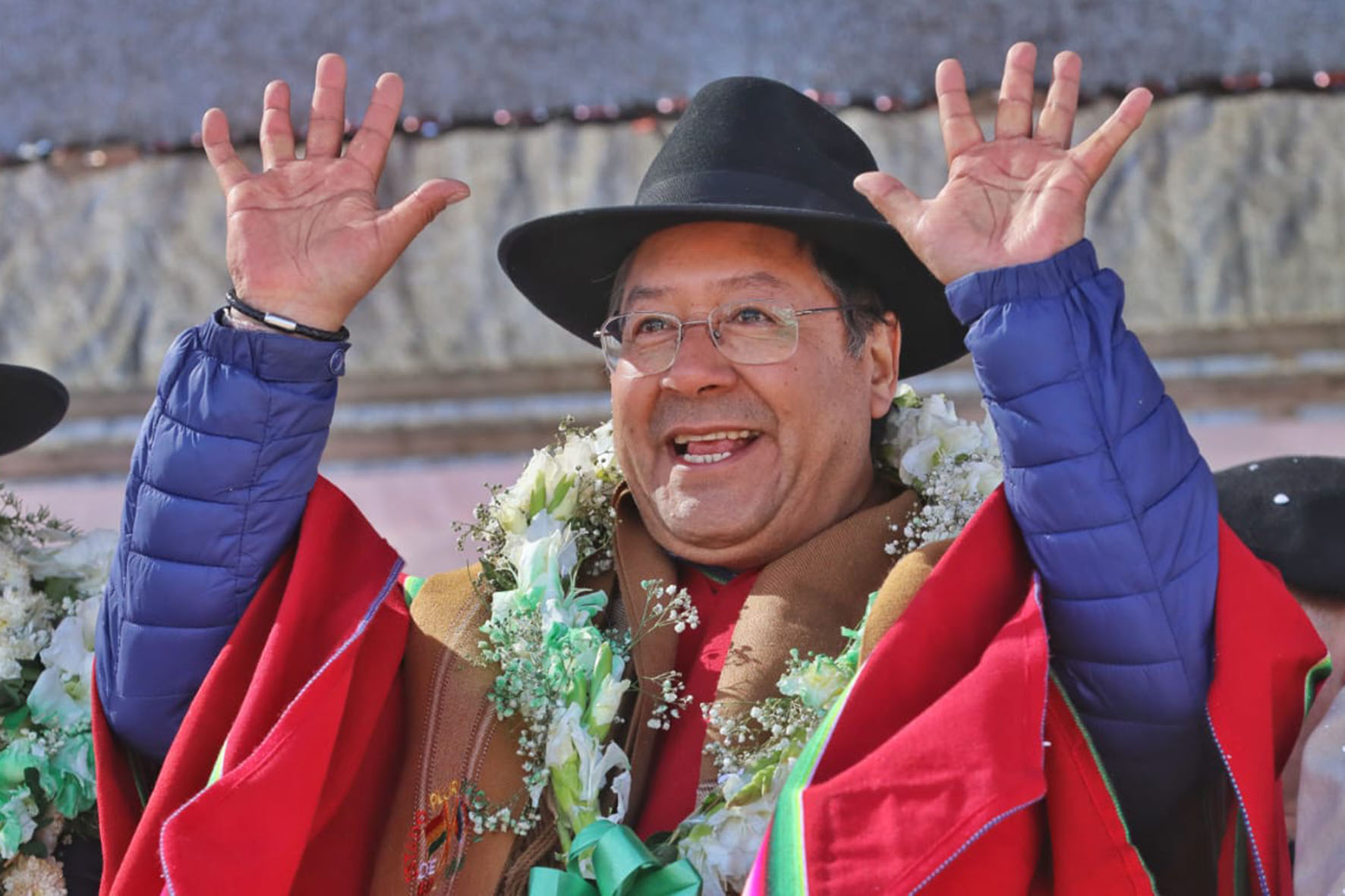 Presidente coloca la piedra fundamental para la ampliación de la Planta Procesadora de Lácteos en Challapata, Oruro