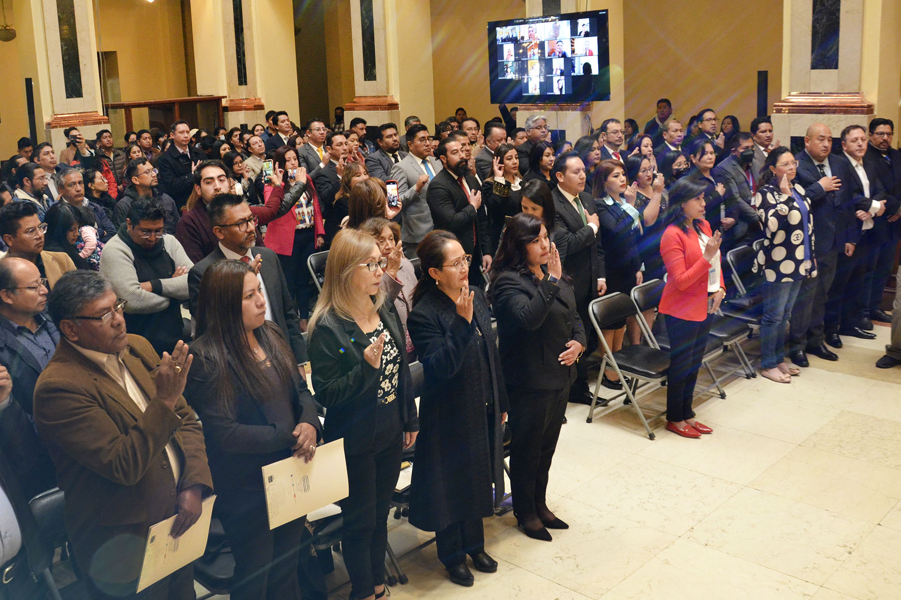 Ministerio de Justicia junto a la Gestora SAJ-RPA participa del Acto de Posesión y Designación de los Miembros del Tribunal Nacional y Tribunales Departamentales de Ética de la Abogacía