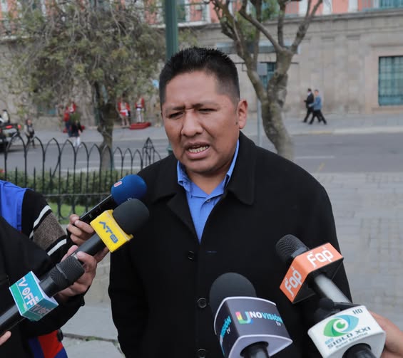 El dirigente de Transporte Libre, Limbert Tancara. Foto: Redes sociales.