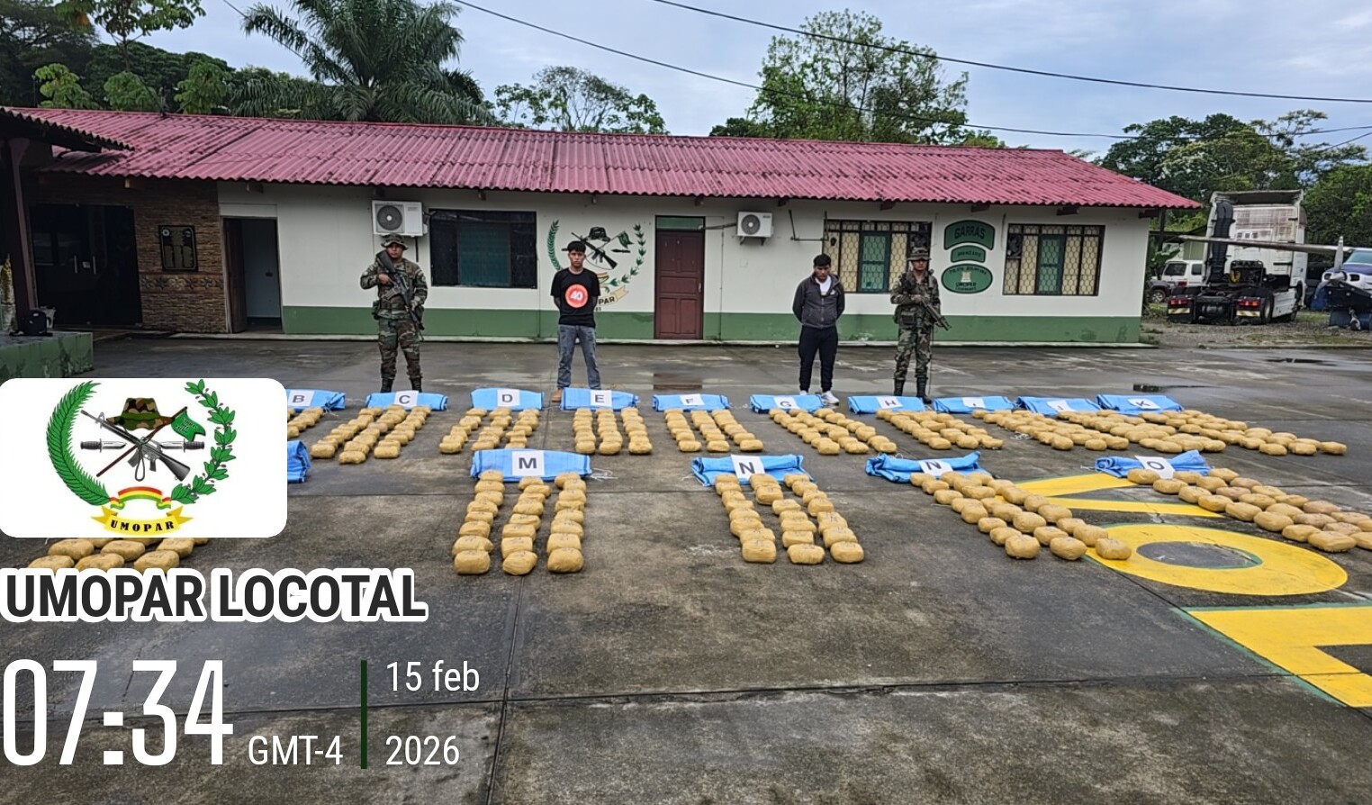 Operativo de la fuerza antidroga. Foto: FELCN