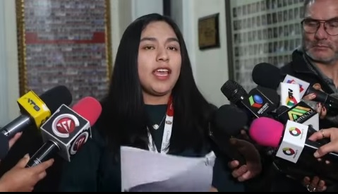 La diputada Cielo Berríos. Foto: Captura de pantalla