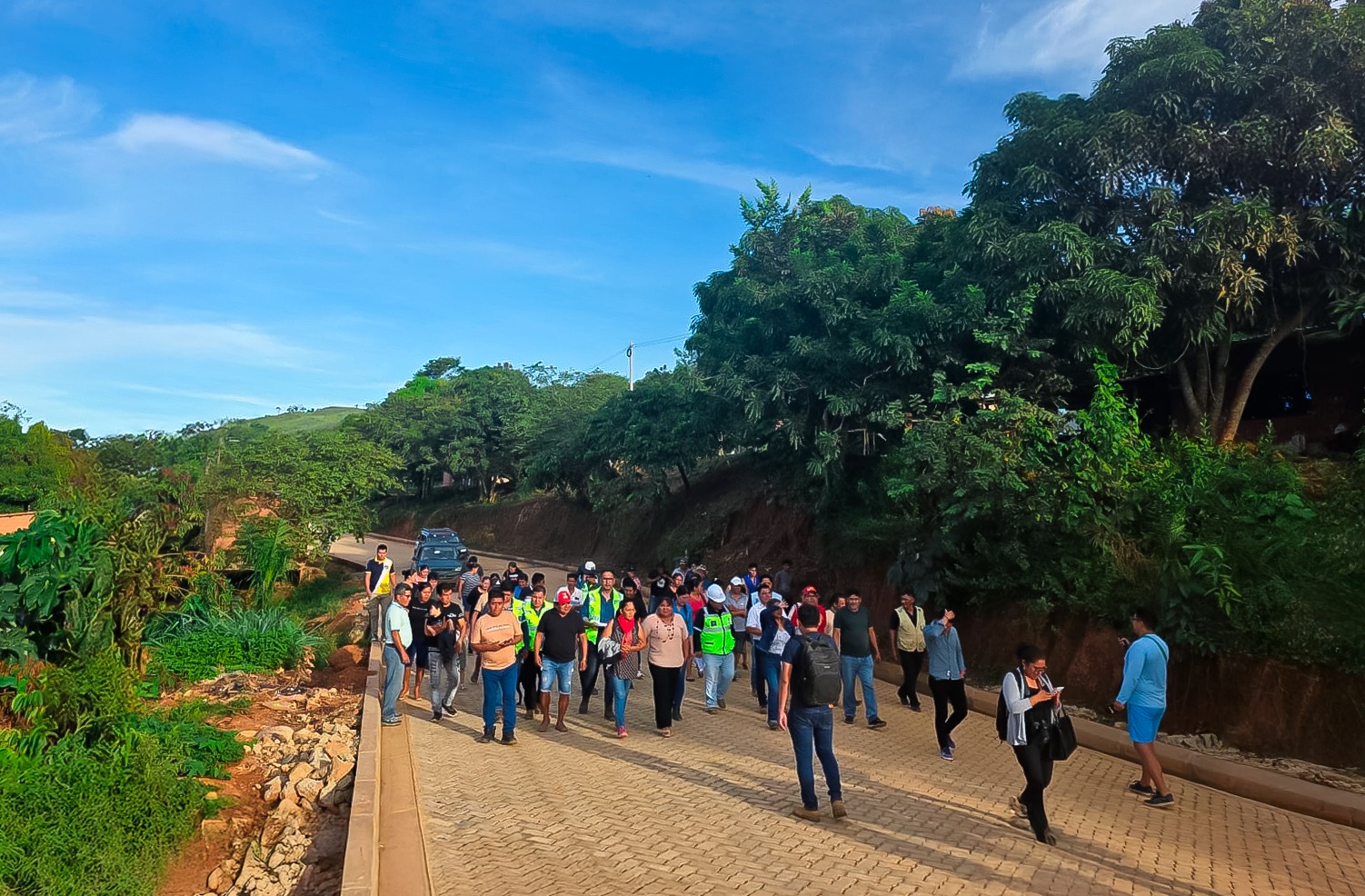 Entrega del subtramo Guanay – Mapiri, sector La Aguada en La Paz. Foto: ABC.