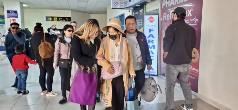 Lidia Zepita arribó a territorio boliviano el pasado domingo 12 de febrero.