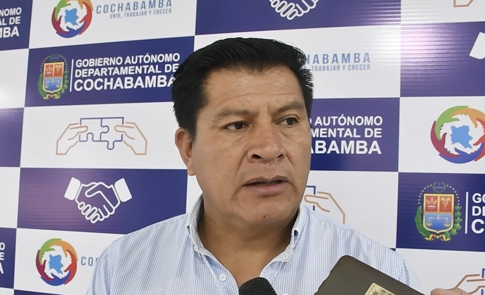 Secretario de Gobernabilidad y Coordinación de la Gobernación de Cochabamba, Eduardo Camacho. Foto: GADC.