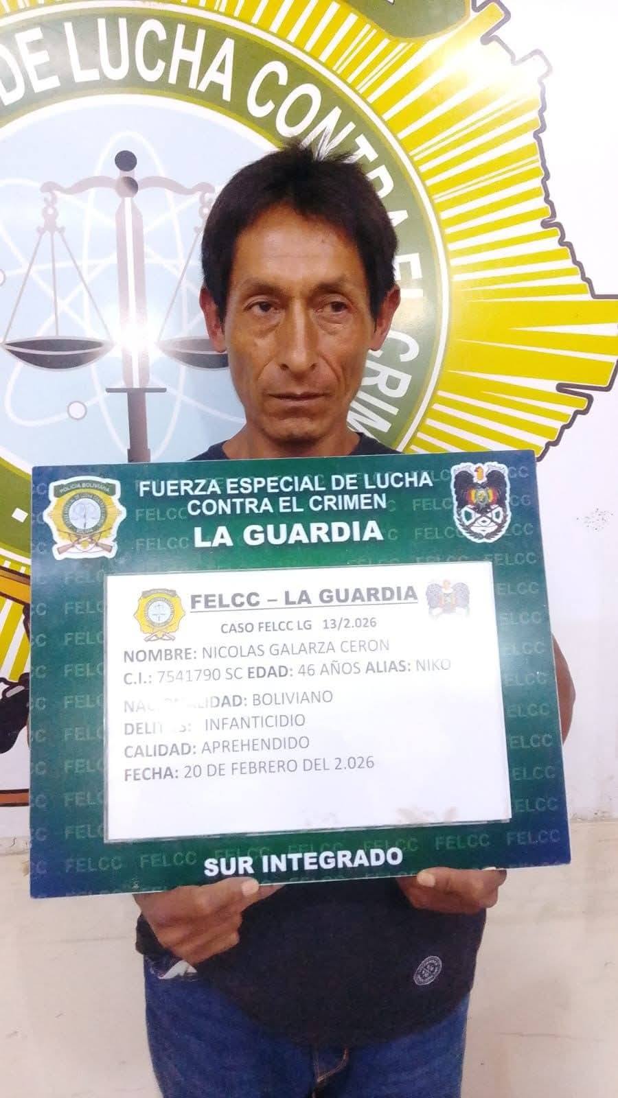 Nicolás G., acusado de infanticidio en Santa Cruz. Foto: Redes Sociales.