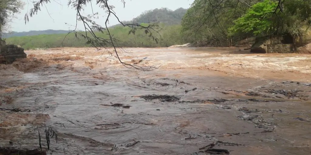 Crecida en el Piraí. Foto: Archivo/Gobernación de Santa Cruz