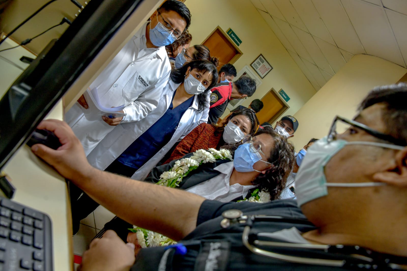 Implementación de plan piloto para atención digital a pacientes en hospitales en Cochabamba. Foto: Ministerio de Salud.