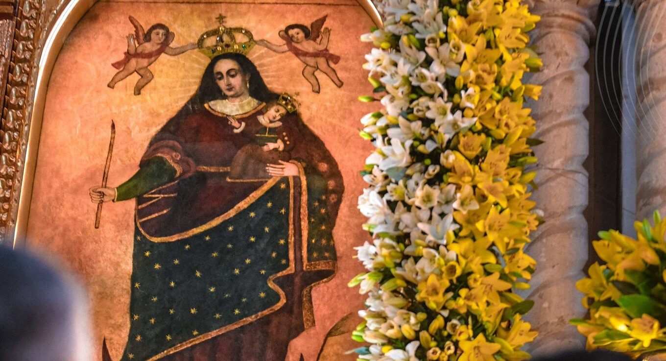 Imagen de la Virgen del Socavón en Oruro. Foto: GAMO.
