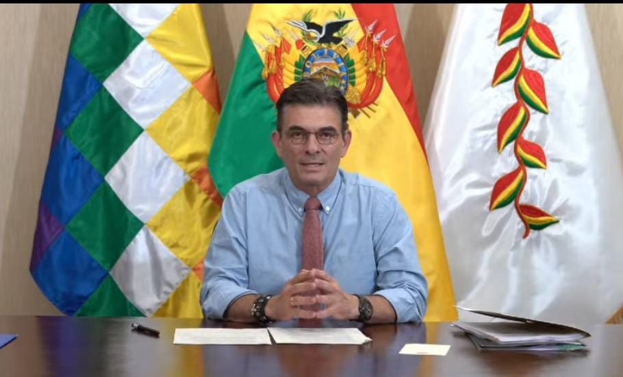 El presidente de Bolivia, Rodrigo Paz, se dirigió a la nación.