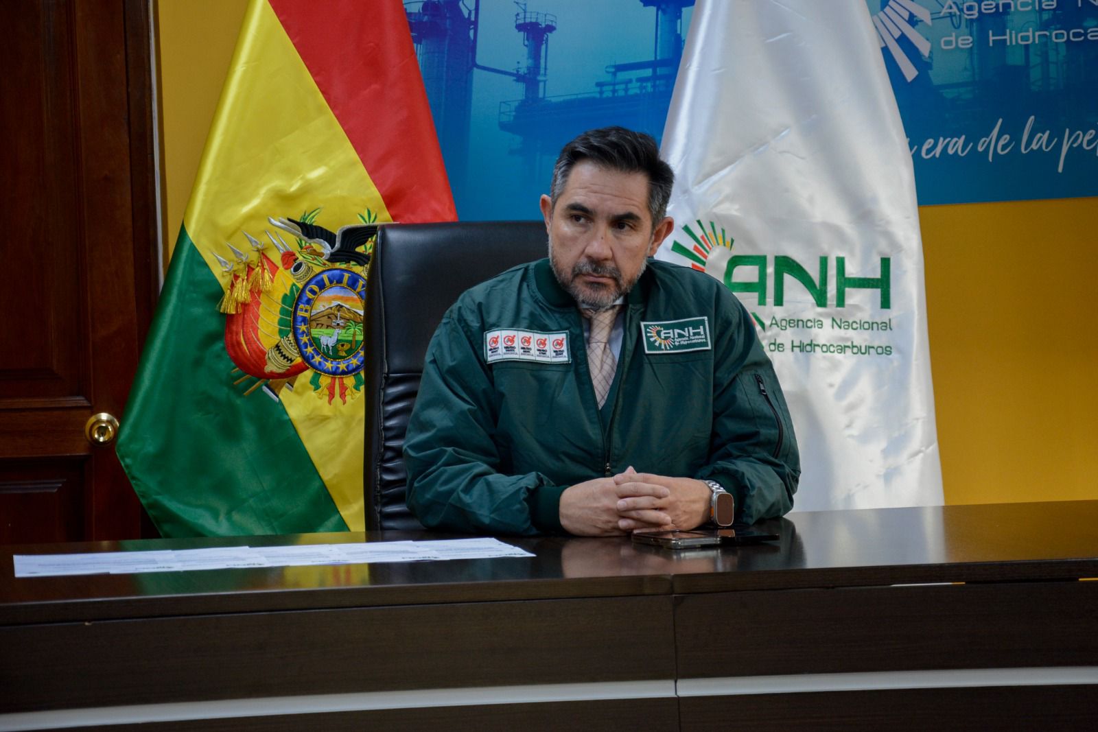 El director de la Agencia Nacional de Hidrocarburos, Freddy Zenteno. Foto: ANH.