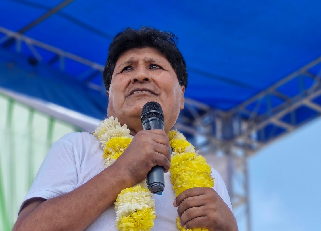 Evo Morales en una reciente concentración con sus seguidores. Foto: Evo Morales/facebook