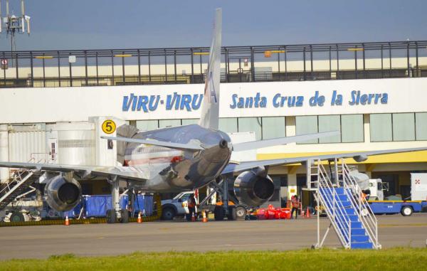 El Aeropuerto Internacional de Viru Viru en Santa Cruz. Foto: Redes sociales.